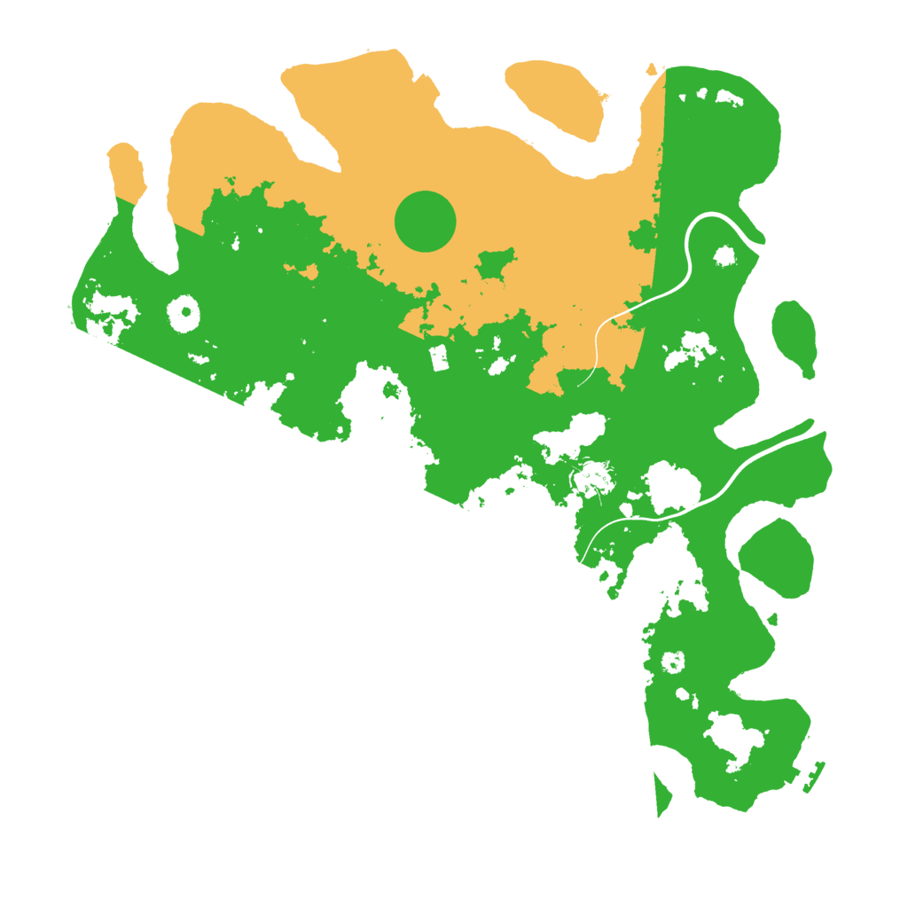 Biome Rust Map: Procedural Map, Size: 3900, Seed: 222