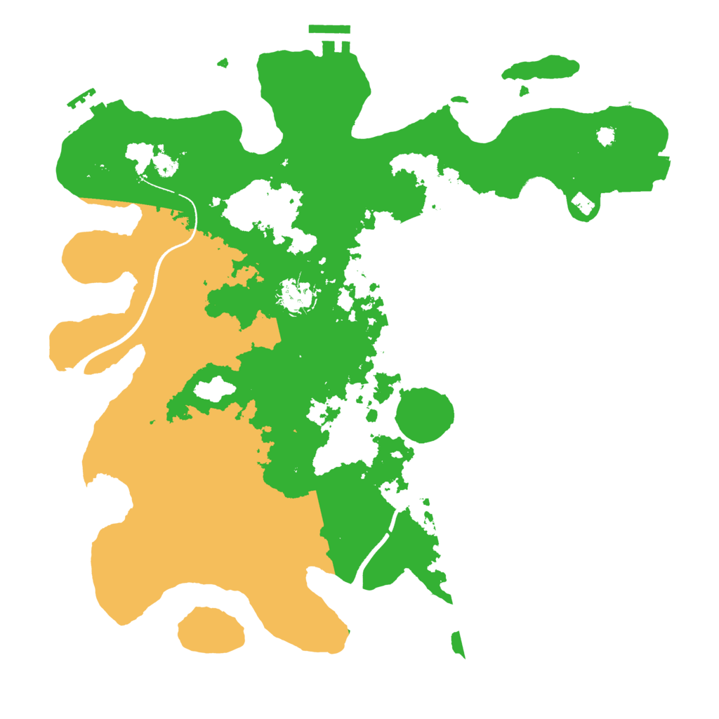 Biome Rust Map: Procedural Map, Size: 3500, Seed: 164791612