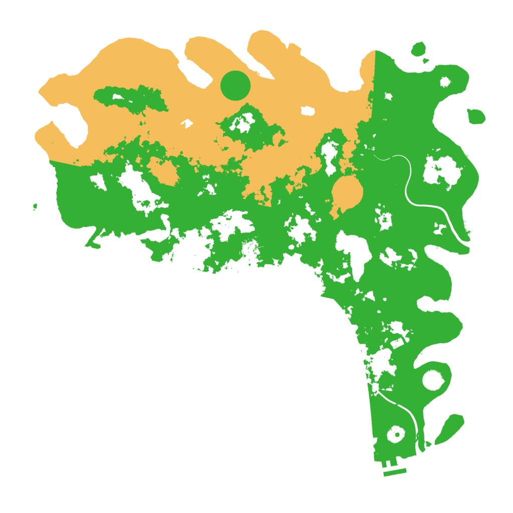 Biome Rust Map: Procedural Map, Size: 4500, Seed: 1884248767