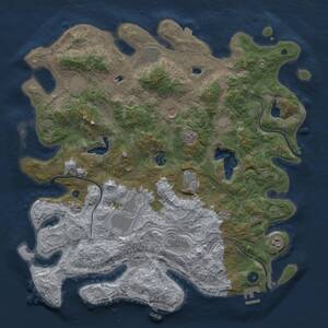 Thumbnail Rust Map: Procedural Map, Size: 4500, Seed: 1884248767, 15 Monuments