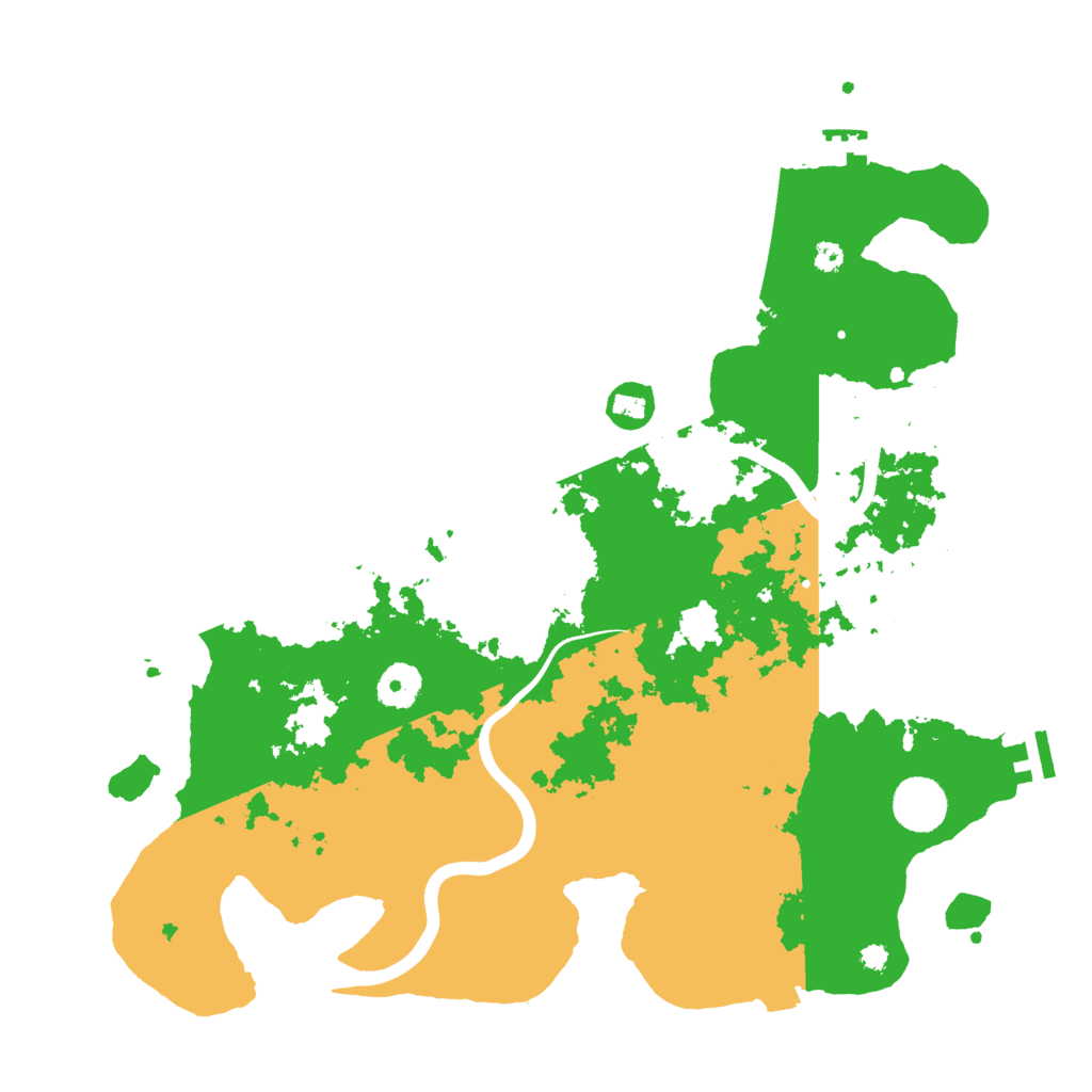 Biome Rust Map: Procedural Map, Size: 3700, Seed: 1161871875