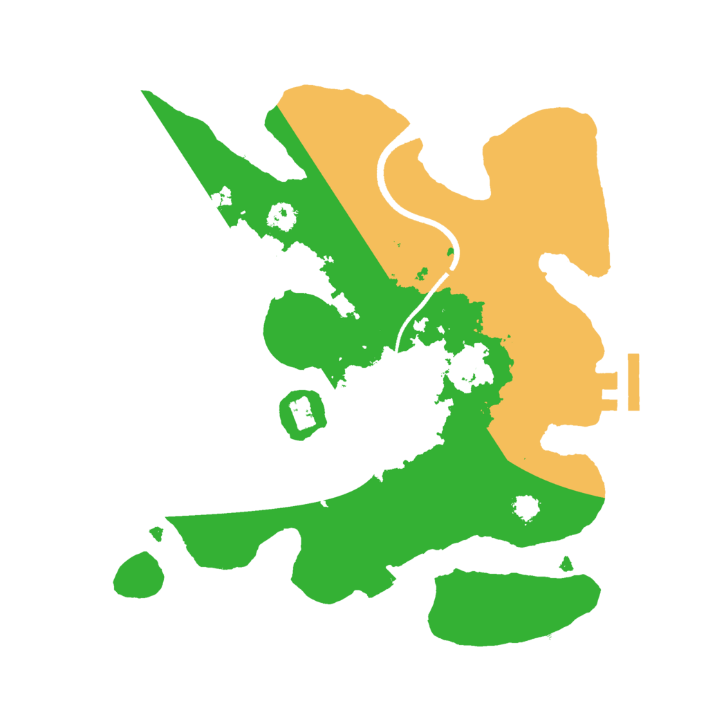 Biome Rust Map: Procedural Map, Size: 2500, Seed: 1075929011