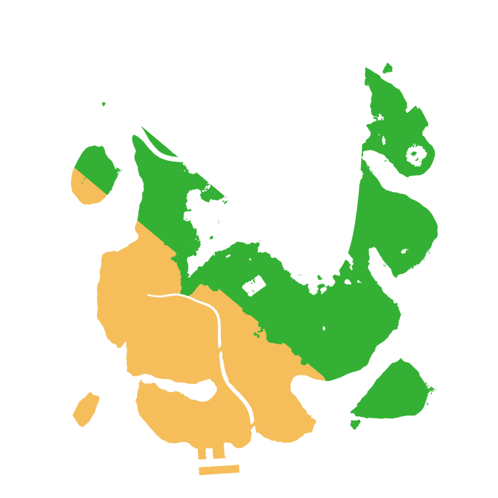 Biome Rust Map: Procedural Map, Size: 2500, Seed: 1187736586