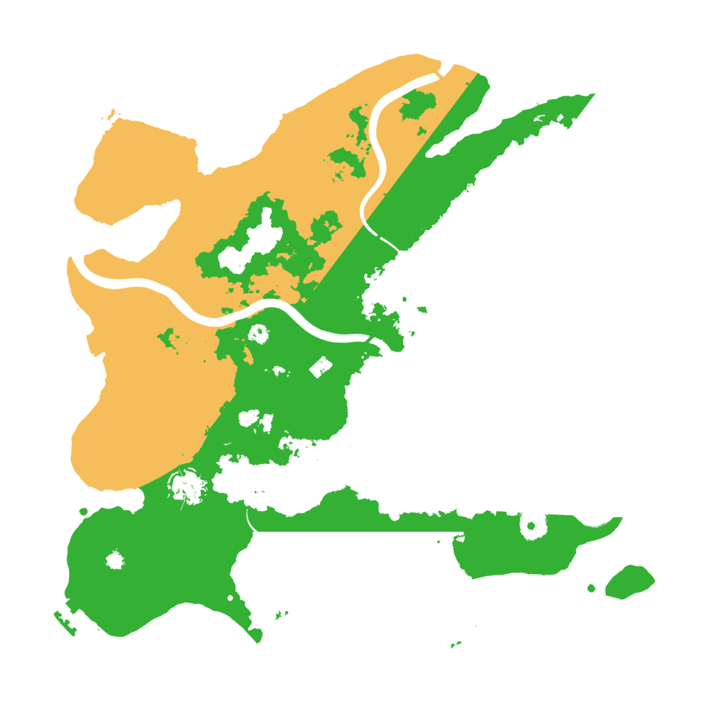 Biome Rust Map: Procedural Map, Size: 3600, Seed: 128341891