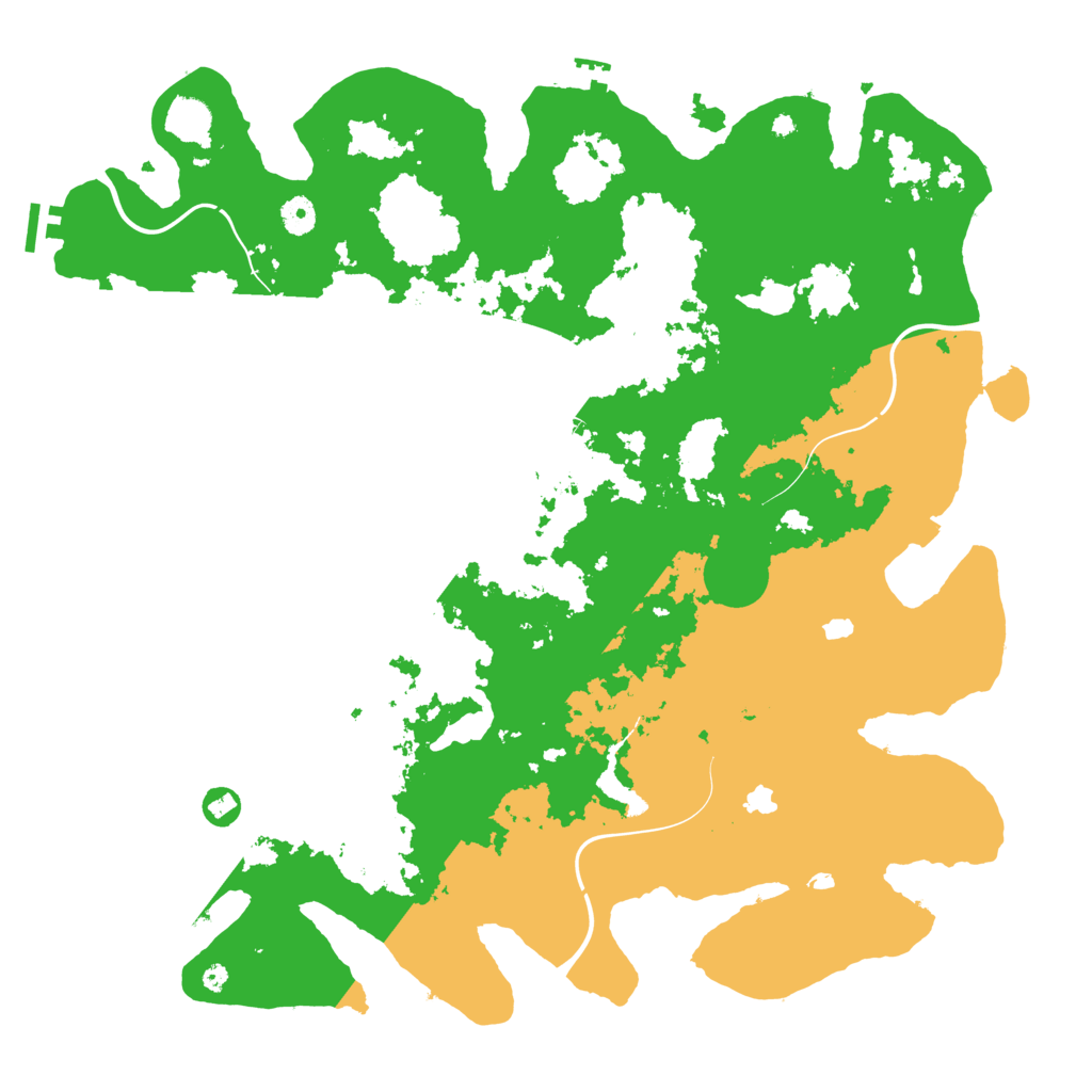 Biome Rust Map: Procedural Map, Size: 4500, Seed: 1870202856