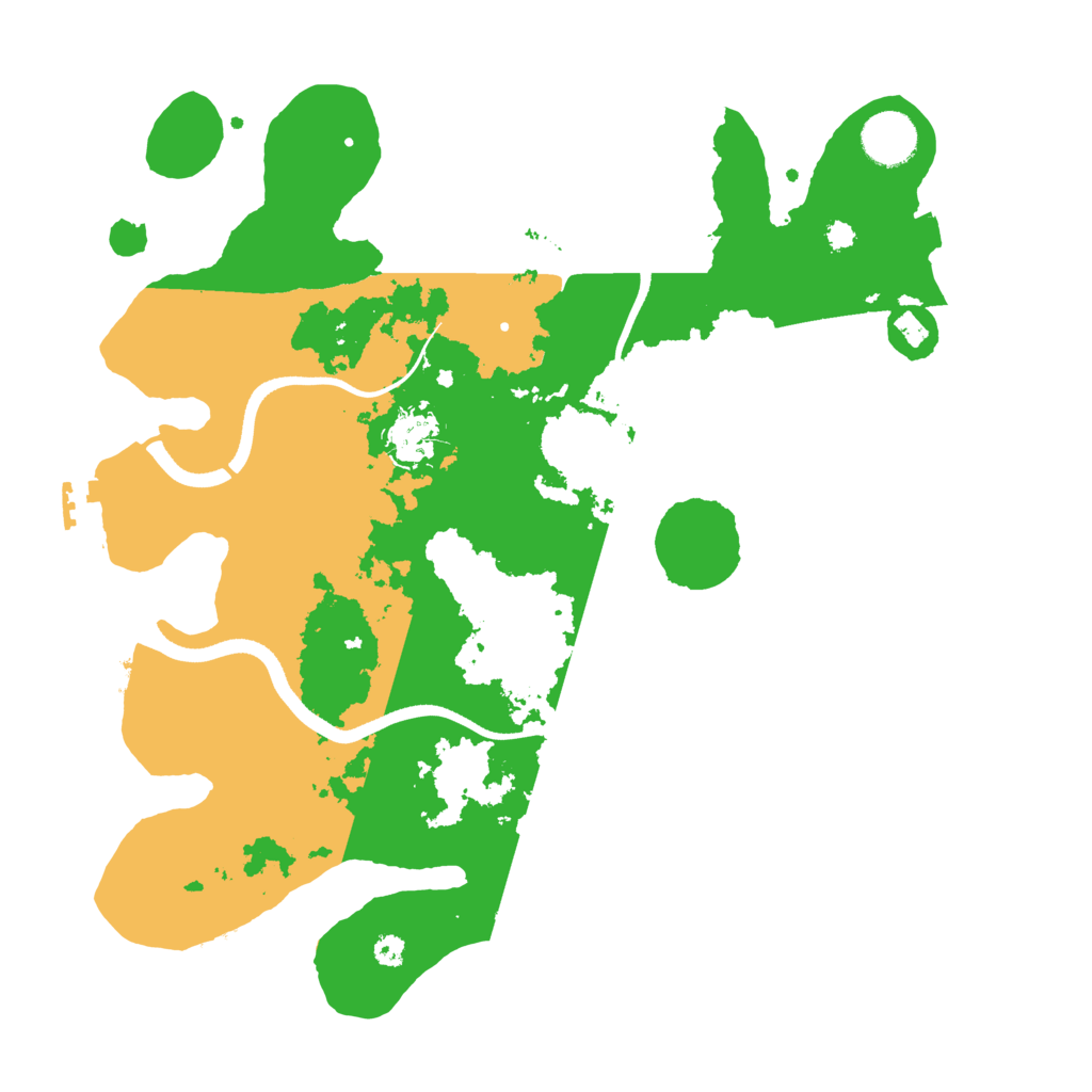 Biome Rust Map: Procedural Map, Size: 3500, Seed: 479620764