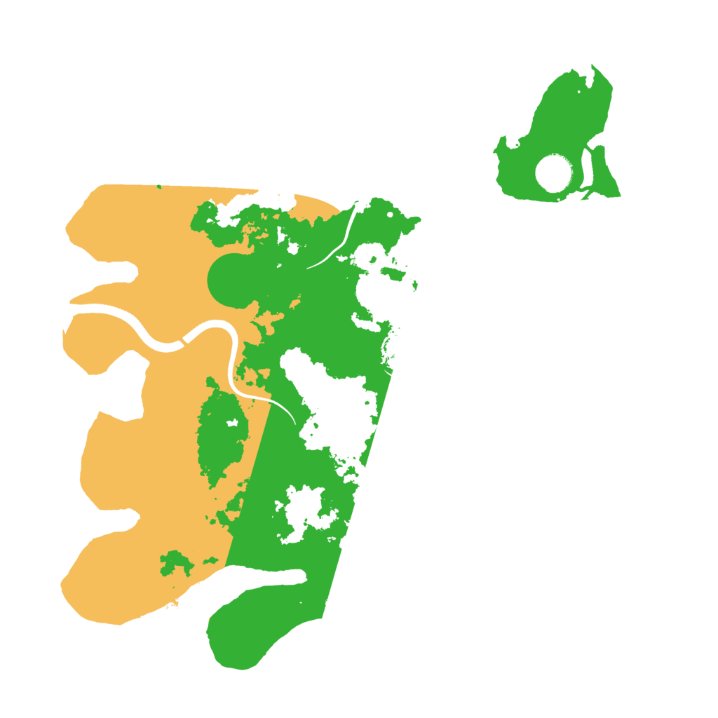Biome Rust Map: Procedural Map, Size: 3500, Seed: 479620764
