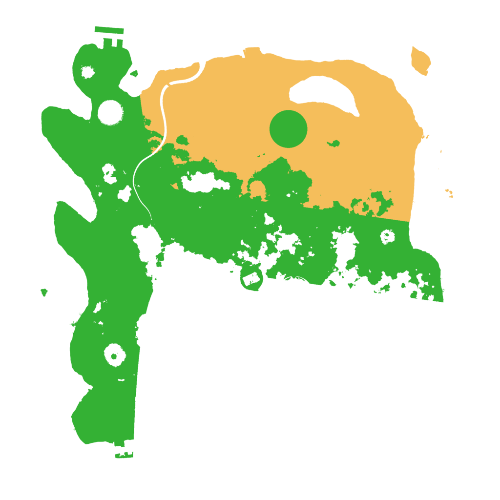 Biome Rust Map: Procedural Map, Size: 3500, Seed: 25022