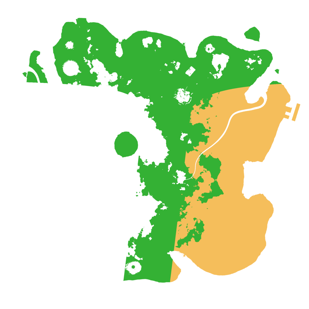 Biome Rust Map: Procedural Map, Size: 3500, Seed: 718096230