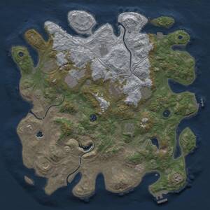 Thumbnail Rust Map: Procedural Map, Size: 4250, Seed: 1689524609, 16 Monuments