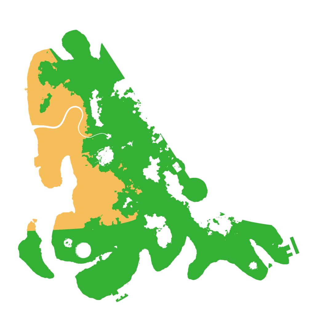 Biome Rust Map: Procedural Map, Size: 3600, Seed: 878760601