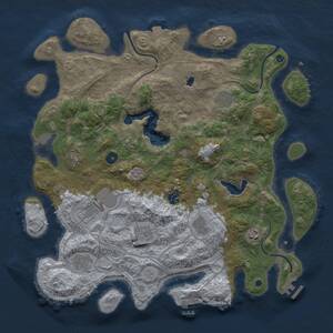 Thumbnail Rust Map: Procedural Map, Size: 4250, Seed: 220168174, 15 Monuments
