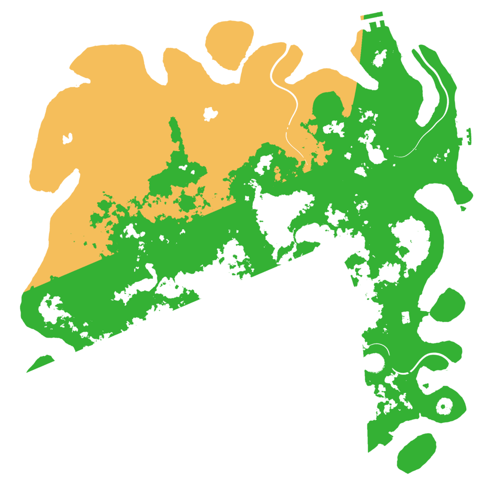 Biome Rust Map: Procedural Map, Size: 4500, Seed: 2020839140