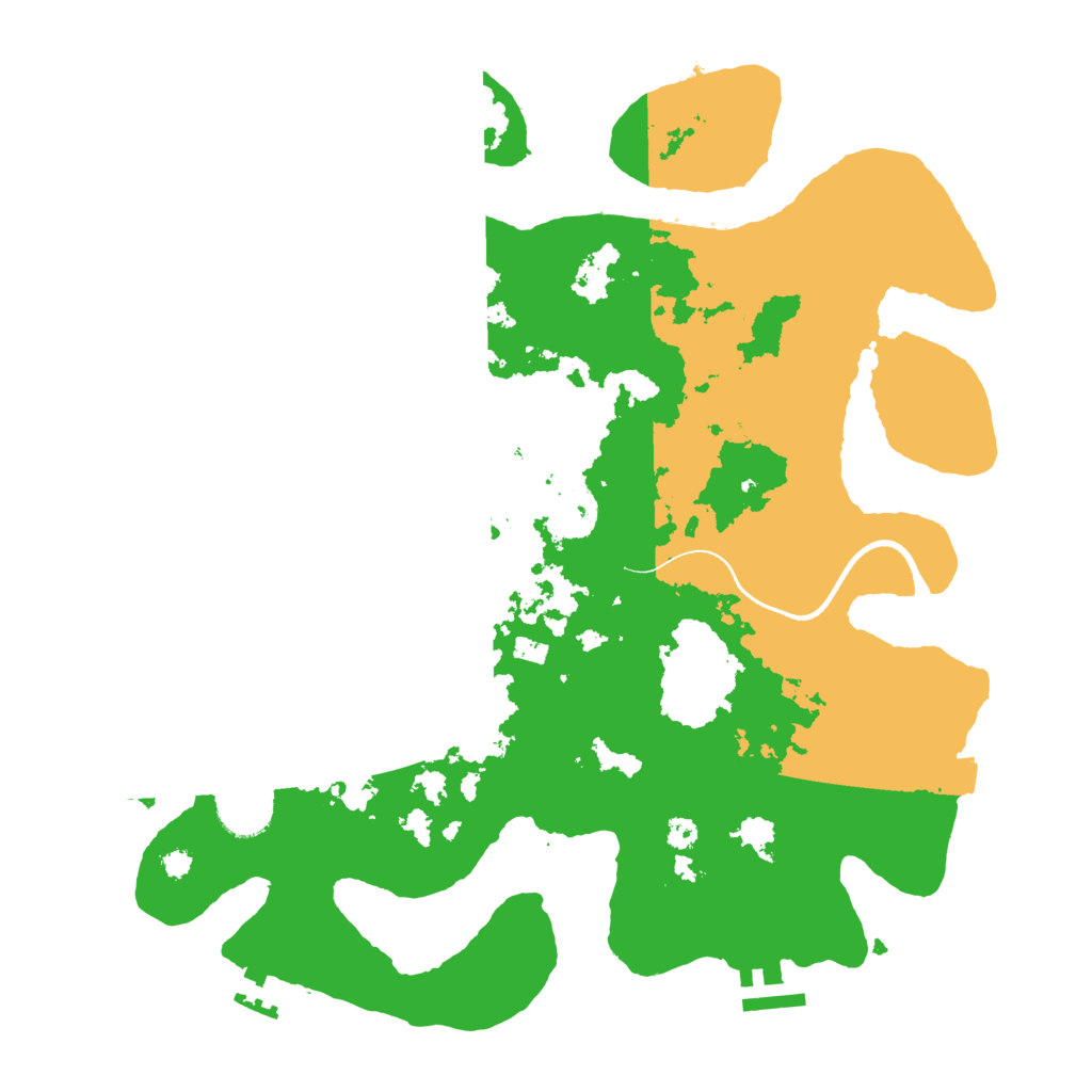 Biome Rust Map: Procedural Map, Size: 3500, Seed: 55143261