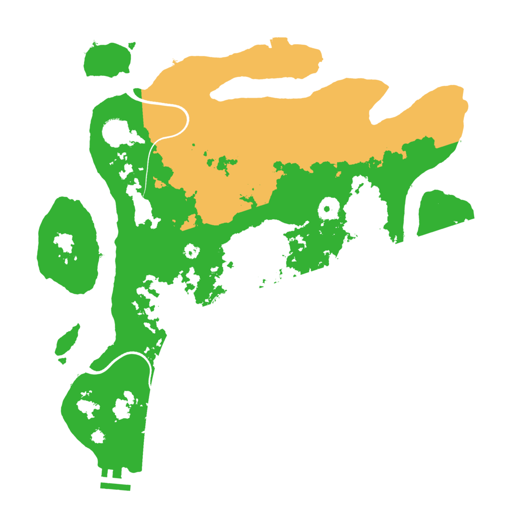 Biome Rust Map: Procedural Map, Size: 3500, Seed: 1834213828