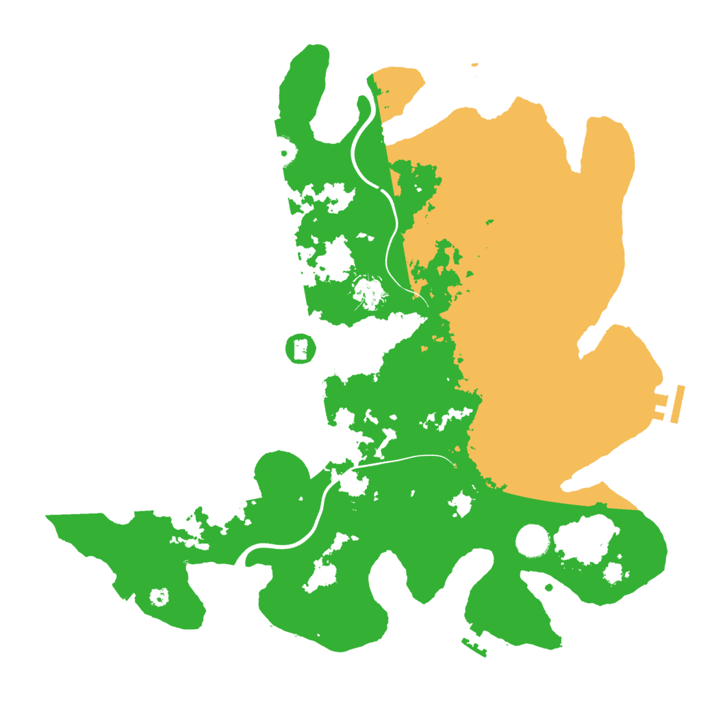 Biome Rust Map: Procedural Map, Size: 3700, Seed: 522940026