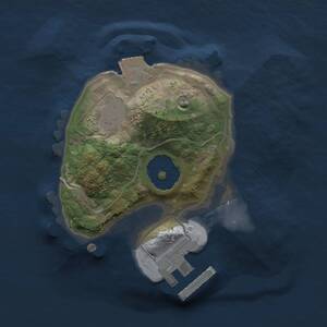 Thumbnail Rust Map: Procedural Map, Size: 1500, Seed: 481981, 2 Monuments