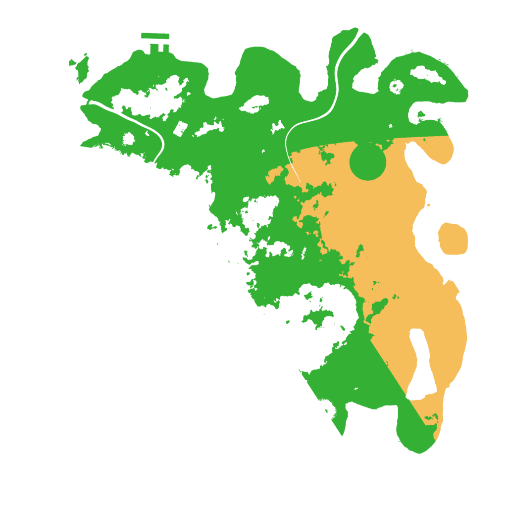 Biome Rust Map: Procedural Map, Size: 3650, Seed: 25073108