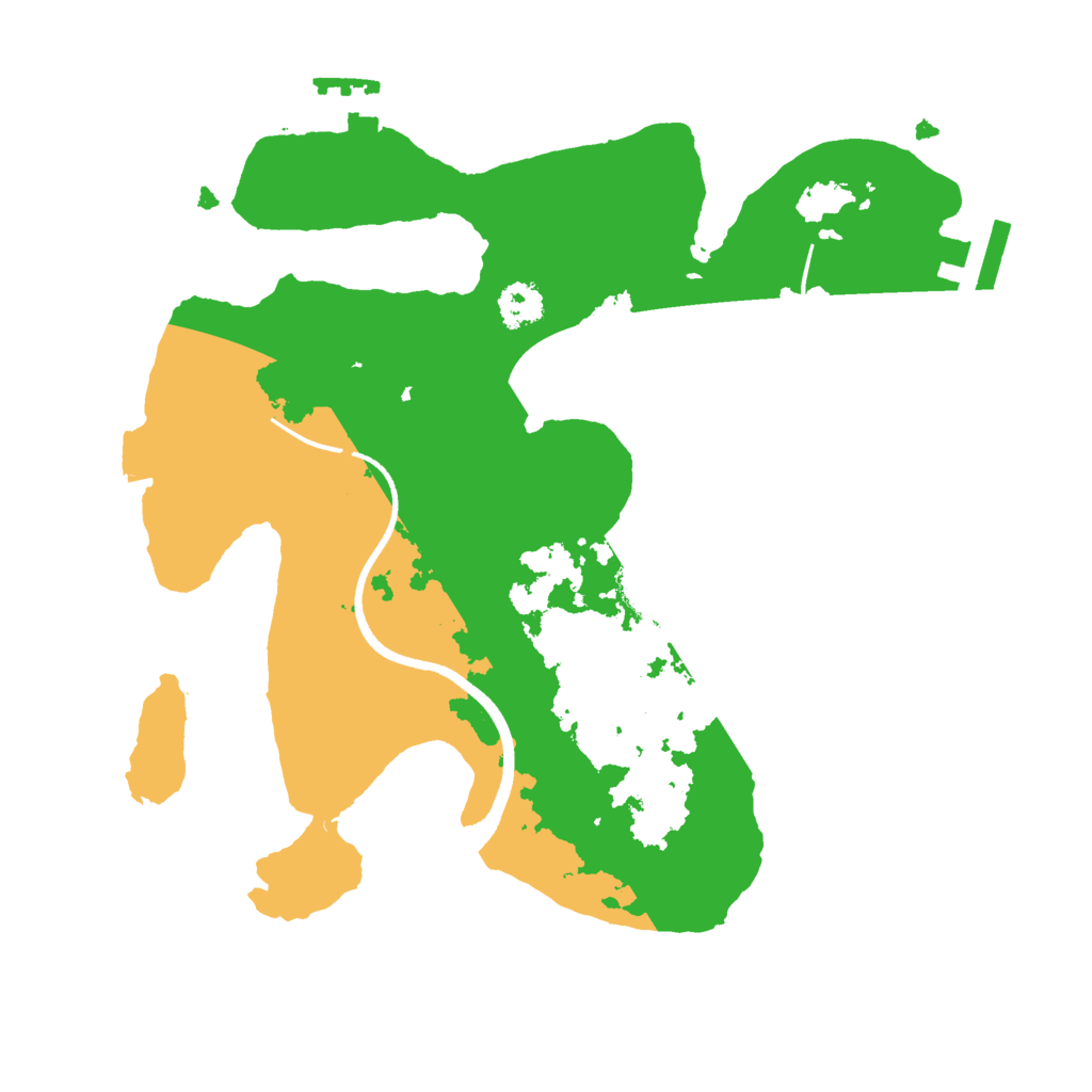 Biome Rust Map: Procedural Map, Size: 2500, Seed: 205128707