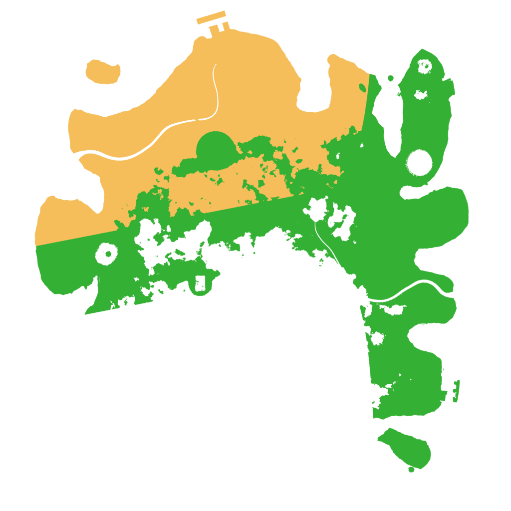 Biome Rust Map: Procedural Map, Size: 3500, Seed: 290870028