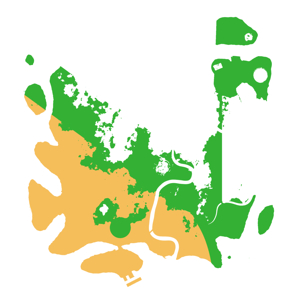 Biome Rust Map: Procedural Map, Size: 3750, Seed: 1232424141
