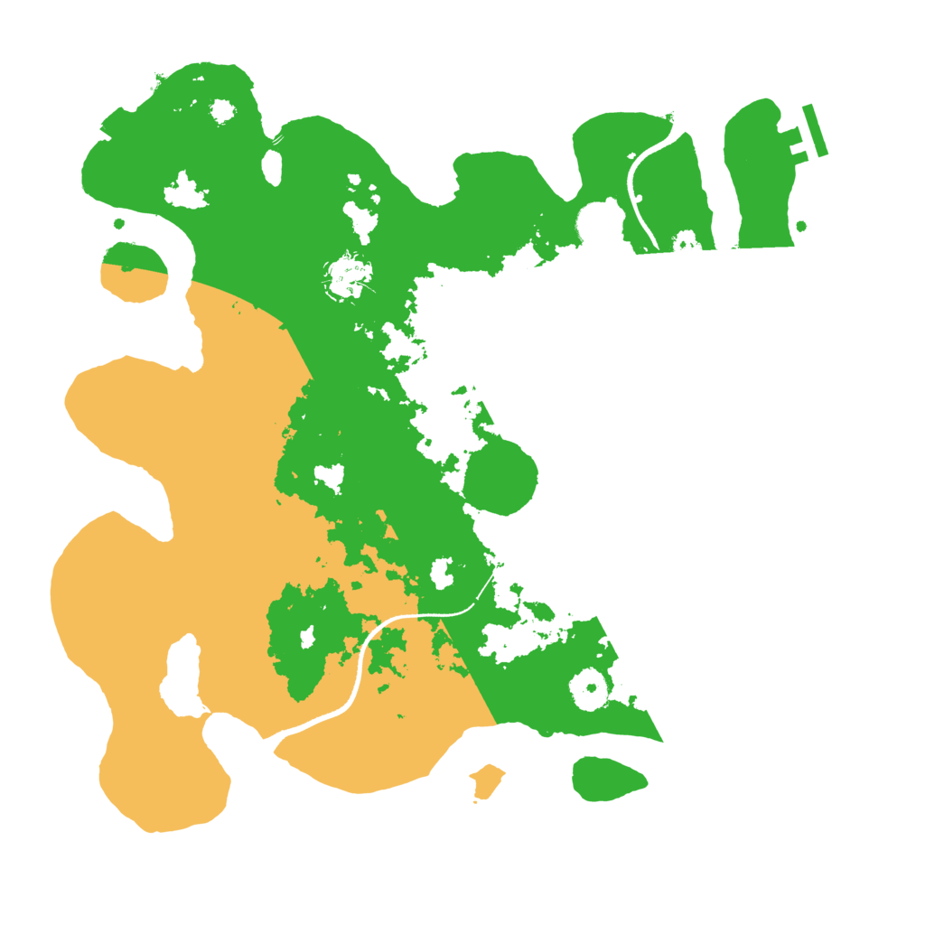 Biome Rust Map: Procedural Map, Size: 3500, Seed: 49534384