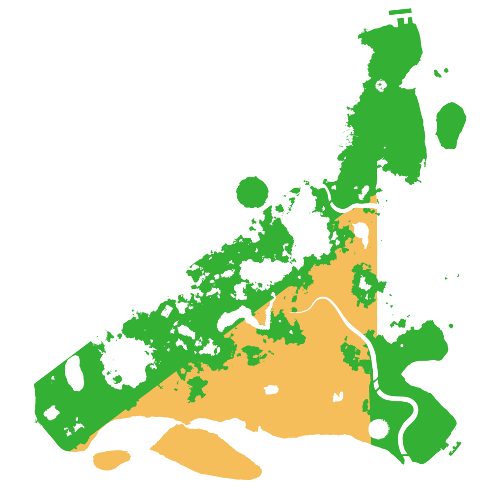 Biome Rust Map: Procedural Map, Size: 4500, Seed: 579987440