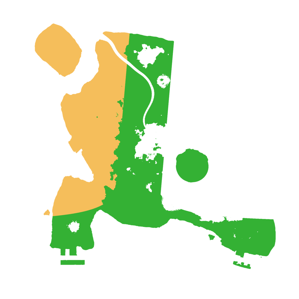 Biome Rust Map: Procedural Map, Size: 2500, Seed: 622000016