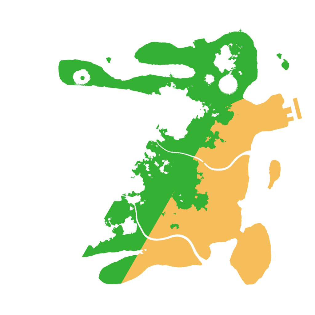 Biome Rust Map: Procedural Map, Size: 3000, Seed: 3387546
