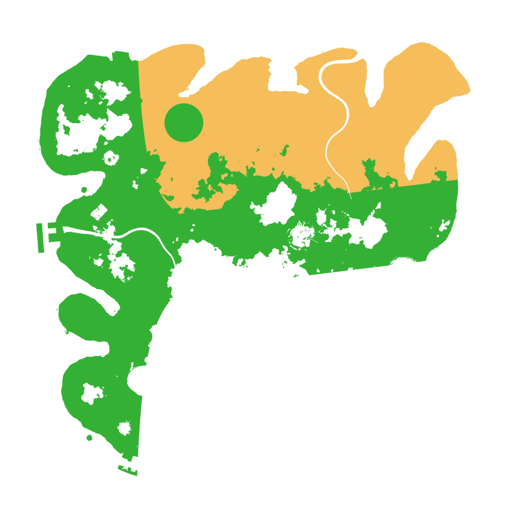 Biome Rust Map: Procedural Map, Size: 3500, Seed: 32423