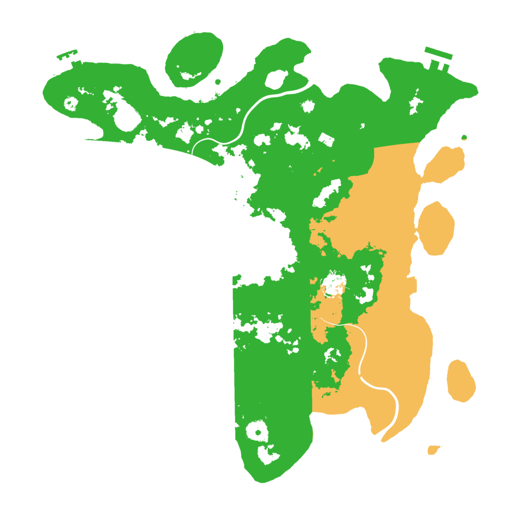 Biome Rust Map: Procedural Map, Size: 3700, Seed: 275744976