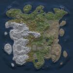 Thumbnail Rust Map: Procedural Map, Size: 3700, Seed: 275744976, 14 Monuments
