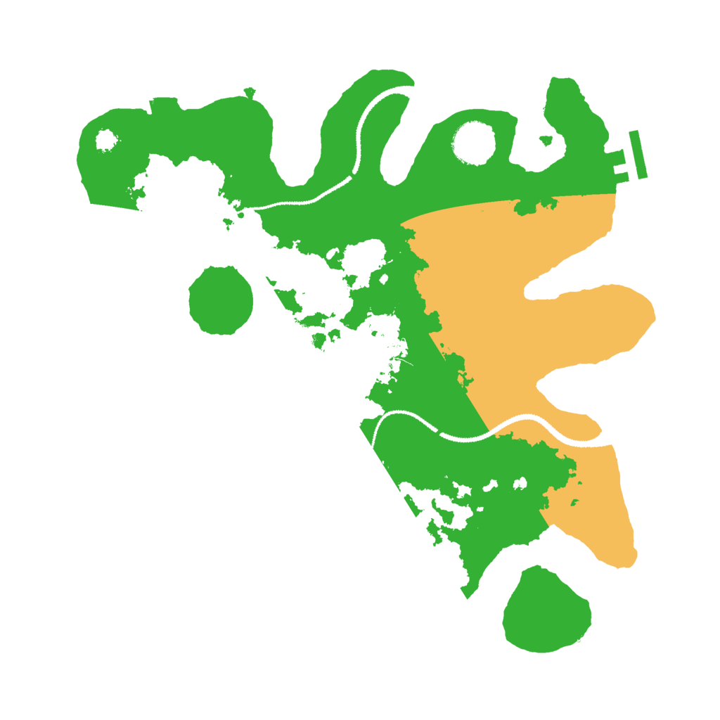 Biome Rust Map: Procedural Map, Size: 3000, Seed: 25666