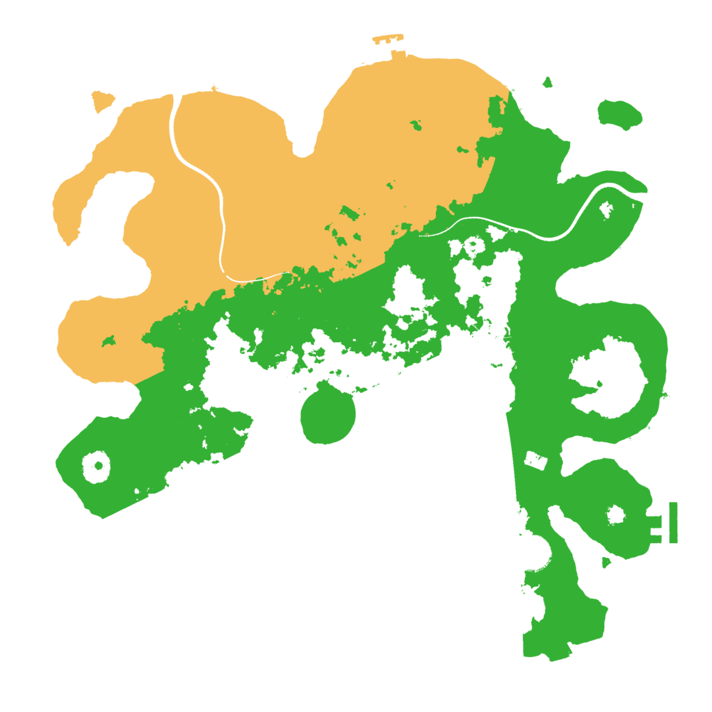 Biome Rust Map: Procedural Map, Size: 3500, Seed: 213215