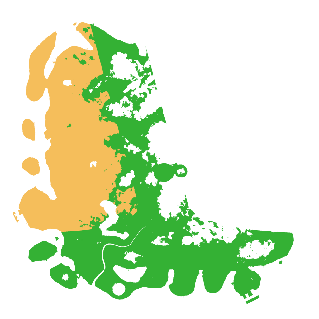 Biome Rust Map: Procedural Map, Size: 4500, Seed: 1260809980