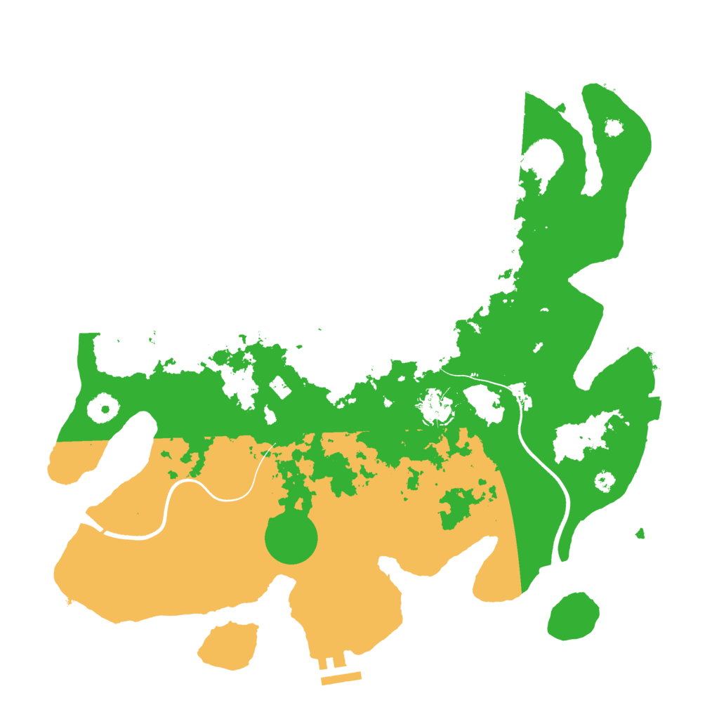 Biome Rust Map: Procedural Map, Size: 3600, Seed: 1755561824