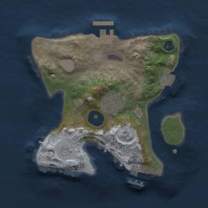 Thumbnail Rust Map: Procedural Map, Size: 2000, Seed: 528577302, 5 Monuments
