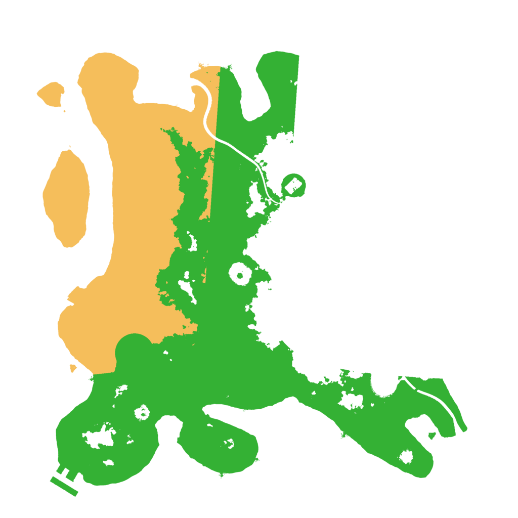 Biome Rust Map: Procedural Map, Size: 3500, Seed: 120491753