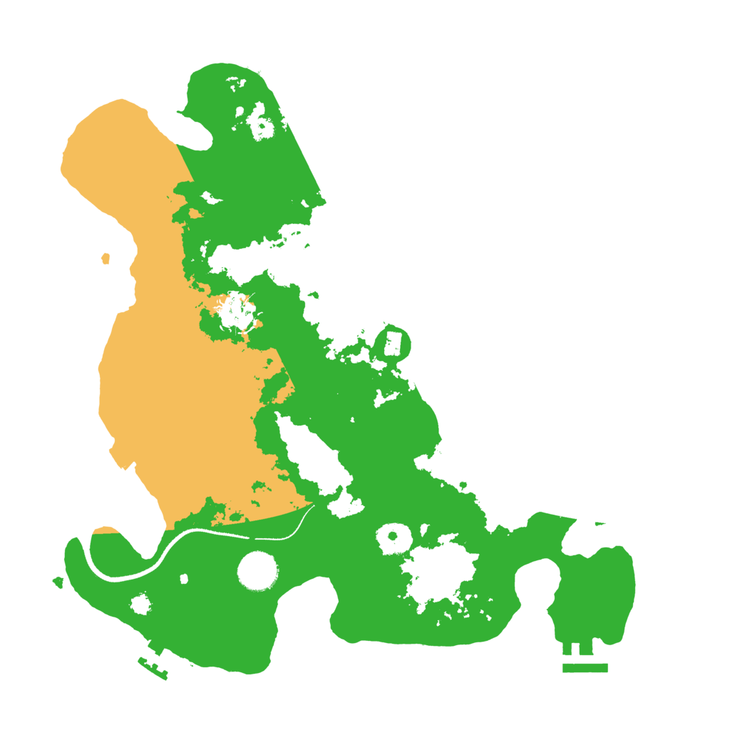 Biome Rust Map: Procedural Map, Size: 3250, Seed: 2077410520