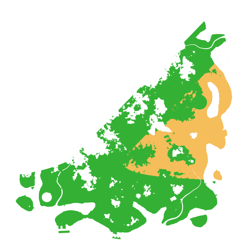 Biome Rust Map: Procedural Map, Size: 4500, Seed: 8022025