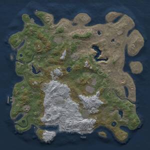 Thumbnail Rust Map: Procedural Map, Size: 4500, Seed: 5840, 14 Monuments