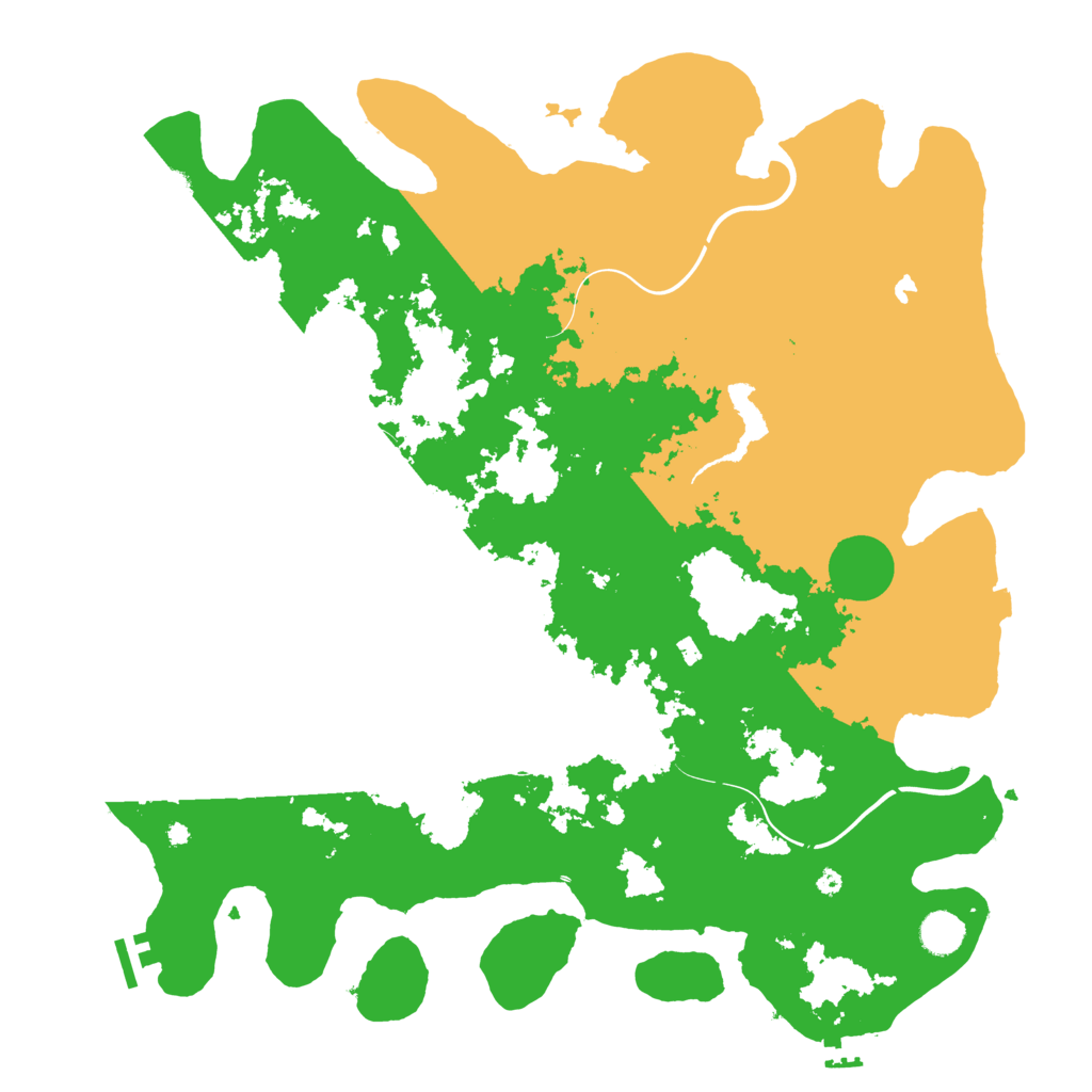 Biome Rust Map: Procedural Map, Size: 4400, Seed: 852516160
