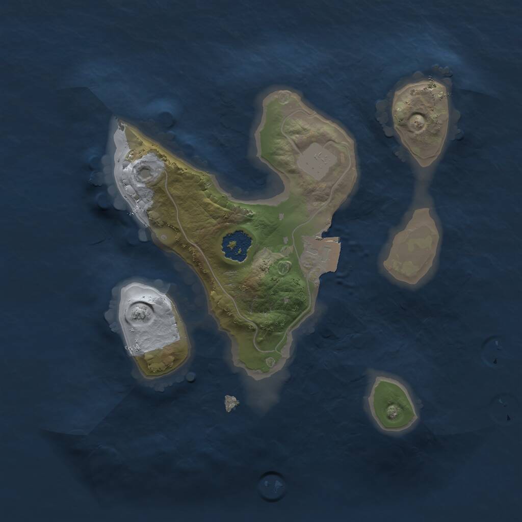 Rust Map: Procedural Map, Size: 1750, Seed: 359755127, 1 Monuments