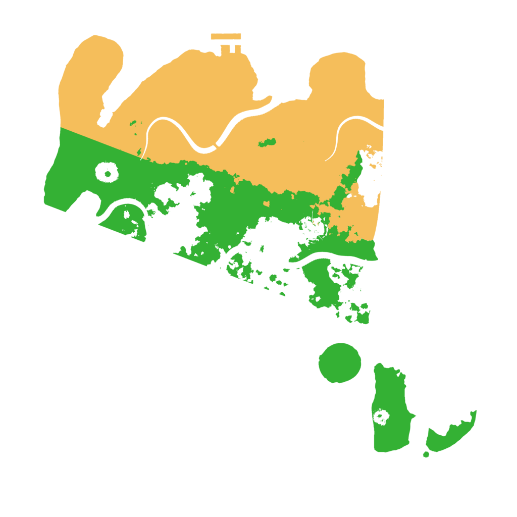 Biome Rust Map: Procedural Map, Size: 3500, Seed: 35741251