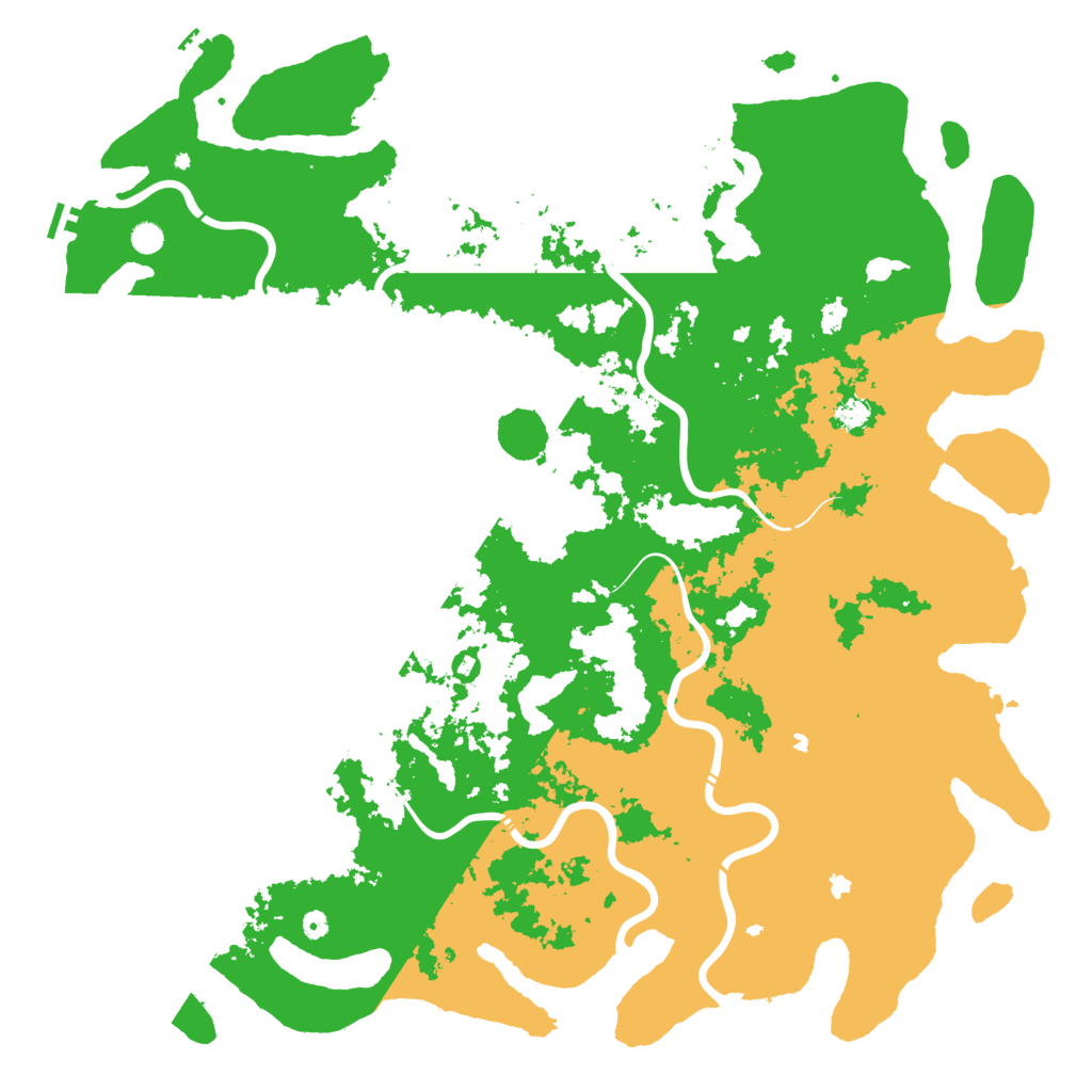 Biome Rust Map: Procedural Map, Size: 6000, Seed: 19766101