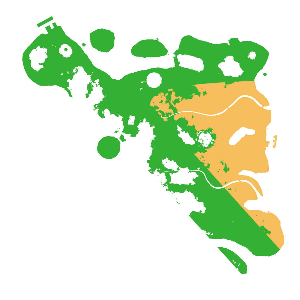Biome Rust Map: Procedural Map, Size: 3500, Seed: 1251616557