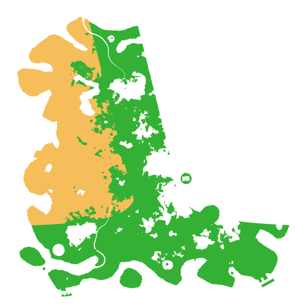 Biome Rust Map: Procedural Map, Size: 4500, Seed: 1201696618