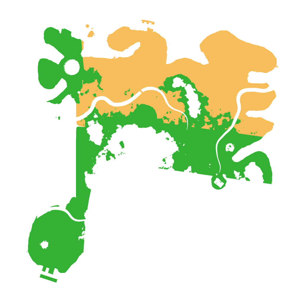 Biome Rust Map: Procedural Map, Size: 3500, Seed: 1013951758