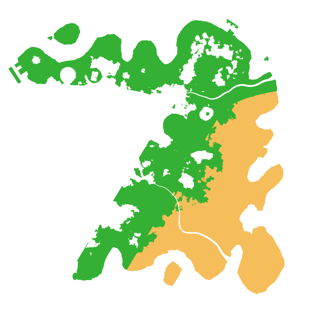 Biome Rust Map: Procedural Map, Size: 3500, Seed: 83850