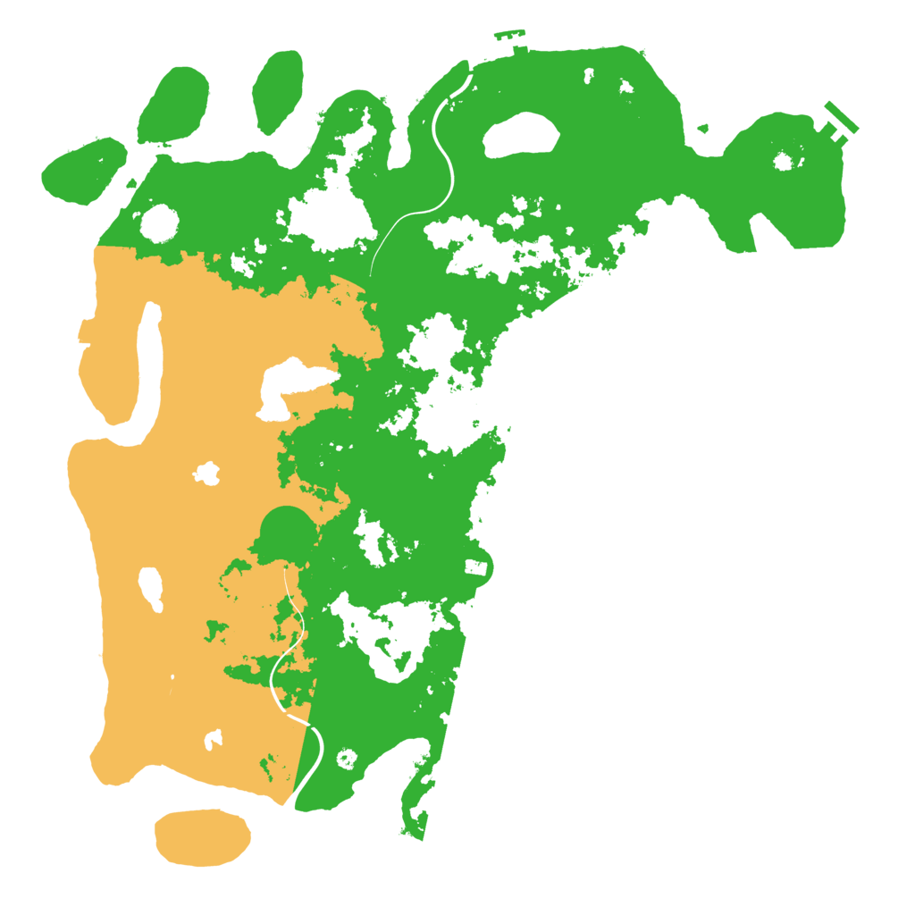 Biome Rust Map: Procedural Map, Size: 4500, Seed: 2047083357